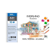 Bloc Fabriano Espiral Papel Acuarela 10H 350G A4+