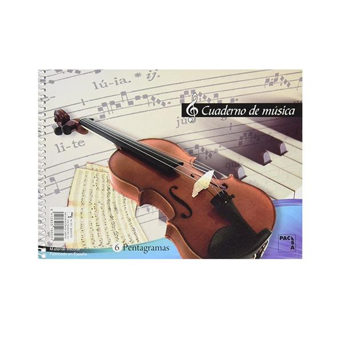 Bloc Pacsa de Musica 8 Pentagramas 20H Cuarto