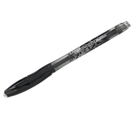 Bolígrafo de gel BIC Bolígrafo Borrable Gel-ocity Ilusion Trazo 0,7mm Negro
