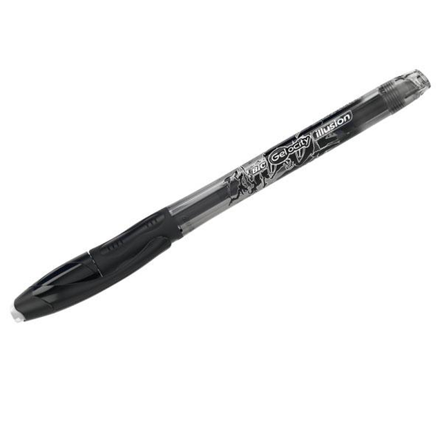 Bolígrafo de gel BIC Bolígrafo Borrable Gel-ocity Ilusion Trazo 0,7mm Negro