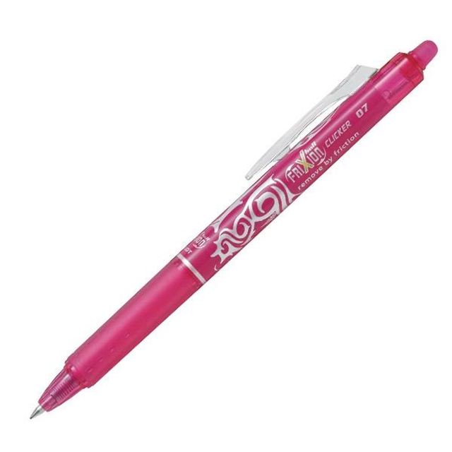 Bolígrafo Pilot Borrable Retractil Frixion Clicker Punta Bola Rosa