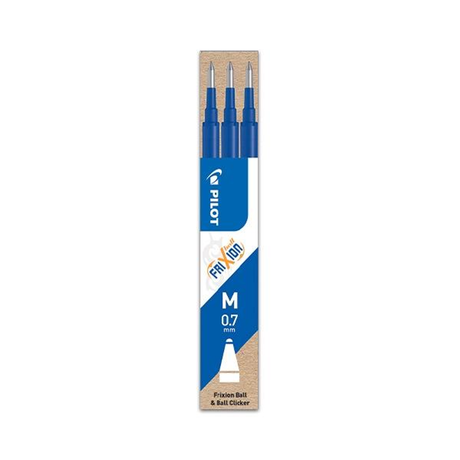 Bolígrafo Pilot Paq.3 Recambios Frixion Azul