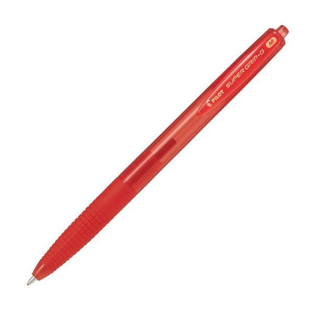 Bolígrafo Pilot Retractil Supergrip G Tinta Aceite Trazo 0,4mm Rojo
