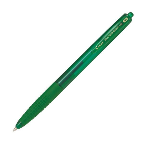 Bolígrafo Pilot Retractil Supergrip G Tinta Aceite Trazo 0,4mm Verde