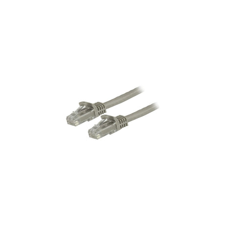 Cable Ethernet Cat6 RJ45 StarTech 1,5 m gris; conectores RJ45 macho en ambos extremos