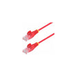 Cable Ethernet Cat6 RJ45 StarTech 15 m rojo; conectores RJ45 macho en ambos extremos