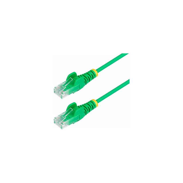 Cable Ethernet Cat6 RJ45 StarTech 15 m verde; conectores RJ45 macho en ambos extremos
