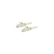 Cable Ethernet Cat6 RJ45 StarTech 24 AWG 1,5 m blanco, vista de los conectores