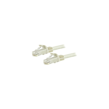 Cable Ethernet Cat6 RJ45 StarTech 24 AWG 1,5 m blanco, vista de los conectores