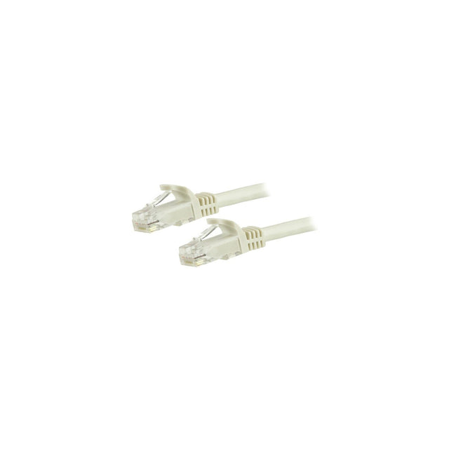 Cable Ethernet Cat6 RJ45 StarTech 24 AWG 1,5 m blanco, vista de los conectores