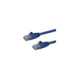 Cable Ethernet Cat6 RJ45 StarTech 24 AWG 10 m azul, vista de los conectores