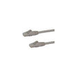 Cable Ethernet Cat6 RJ45 StarTech 24 AWG 10 m gris, vista de los conectores