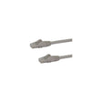 Cable Ethernet Cat6 RJ45 StarTech 24 AWG 15 m gris, vista de los conectores
