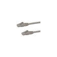 Cable Ethernet Cat6 RJ45 StarTech 24 AWG 5 m gris, vista de los conectores