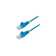 Cable Ethernet Cat6 RJ45 StarTech 25 cm azul; conectores RJ45 macho en ambos extremos