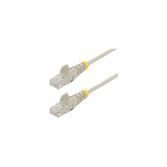Cable Ethernet Cat6 RJ45 StarTech 28 AWG 10 m gris, vista de los conectores