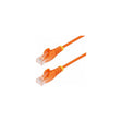 Cable Ethernet Cat6 RJ45 StarTech 2 m naranja; conectores RJ45 macho en ambos extremos