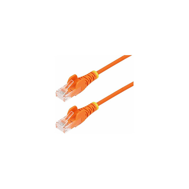 Cable Ethernet Cat6 RJ45 StarTech 2 m naranja; conectores RJ45 macho en ambos extremos