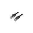 Cable Ethernet Cat6 RJ45 StarTech apantallado 5 m negro, vista de los conectores
