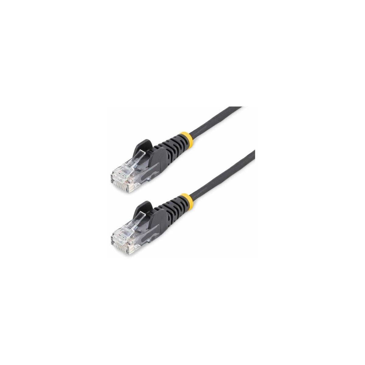 Cable Ethernet Cat6 RJ45 StarTech sin apantallar 5 m negro, vista de los conectores