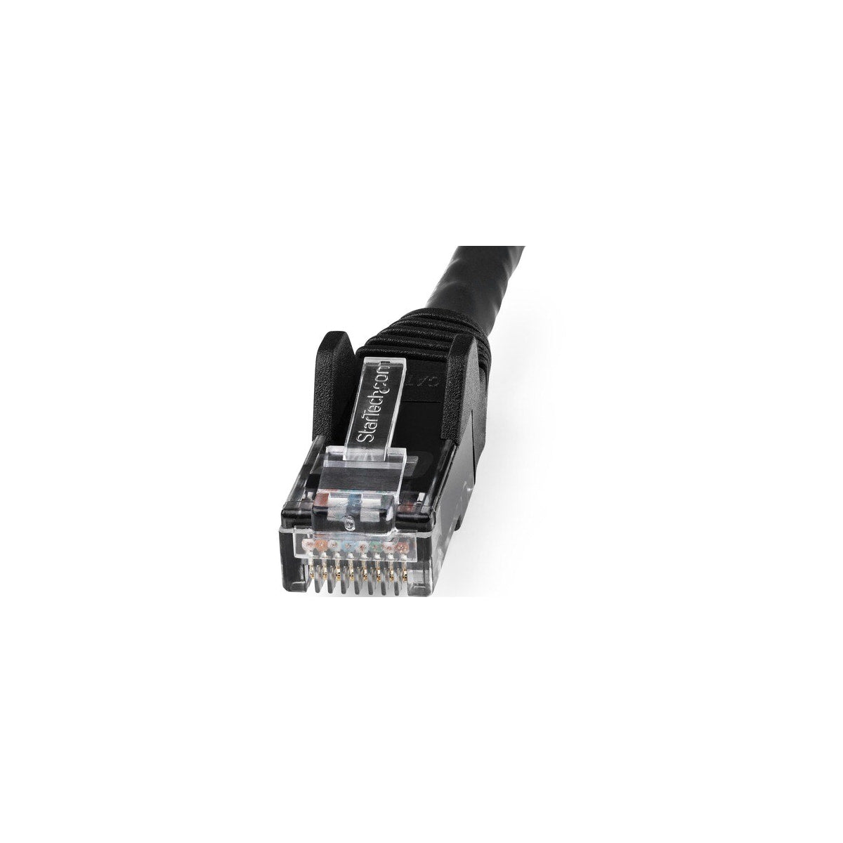 Detalle del conector RJ45 macho del cable StarTech.com N6LPATCH1MBK