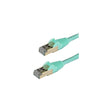 Cable Ethernet Cat6a RJ45 StarTech 3 m aguamarina; conectores RJ45 macho en ambos extremos