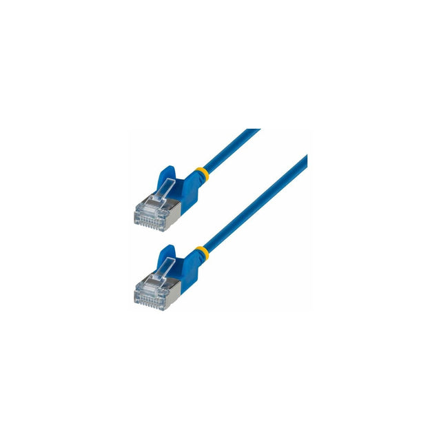 Cable Ethernet Cat6a RJ45 StarTech 50 cm azul; conectores RJ45 macho en ambos extremos