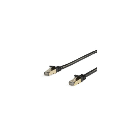 Cable Ethernet Cat6a RJ45 StarTech 5 m negro; conectores RJ45 macho en ambos extremos