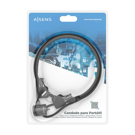 Cable de seguridad AISENS ASLK-D40K04-BK Negro - vista 7