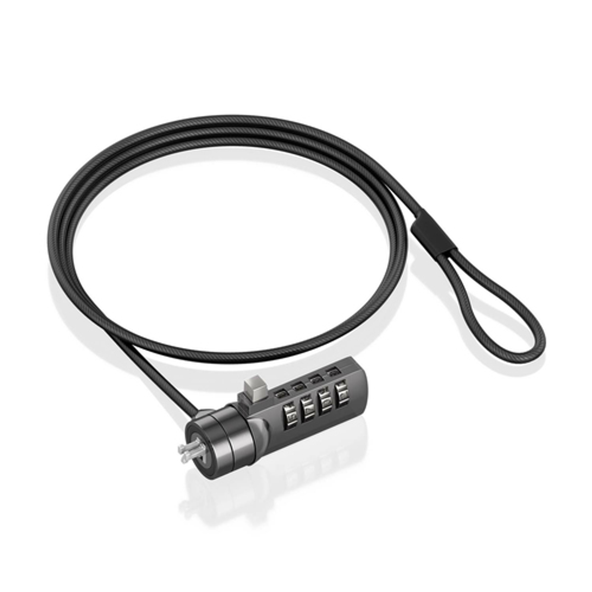 Cable de seguridad AISENS ASLK-D40N03-BK Negro - vista 3