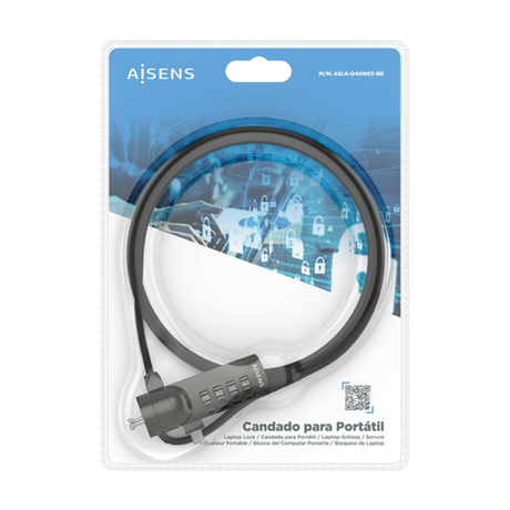Cable de seguridad AISENS ASLK-D40N03-BK Negro - vista 7