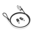 Cable de seguridad AISENS ASLK-D45K06-BK Negro