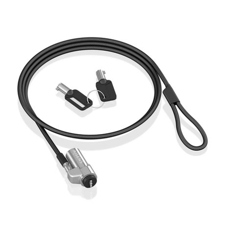 Cable de seguridad AISENS ASLK-D45K06-BK Negro - vista 3