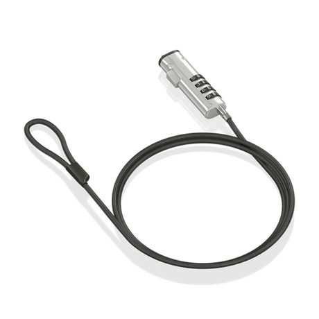 Cable de seguridad AISENS ASLK-D50N05-BK Negro - vista 2