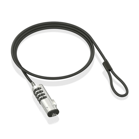 Cable de seguridad AISENS ASLK-D50N05-BK Negro - vista 3