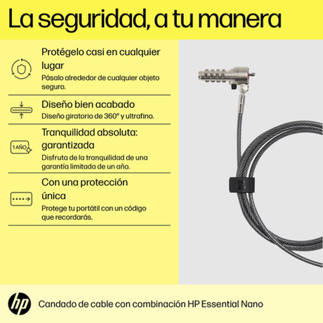 Cable de seguridad HP 63B31AA - vista 4