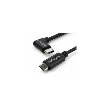 Cable USB-C acodado StarTech 60 W 480 Mbps 1 m negro