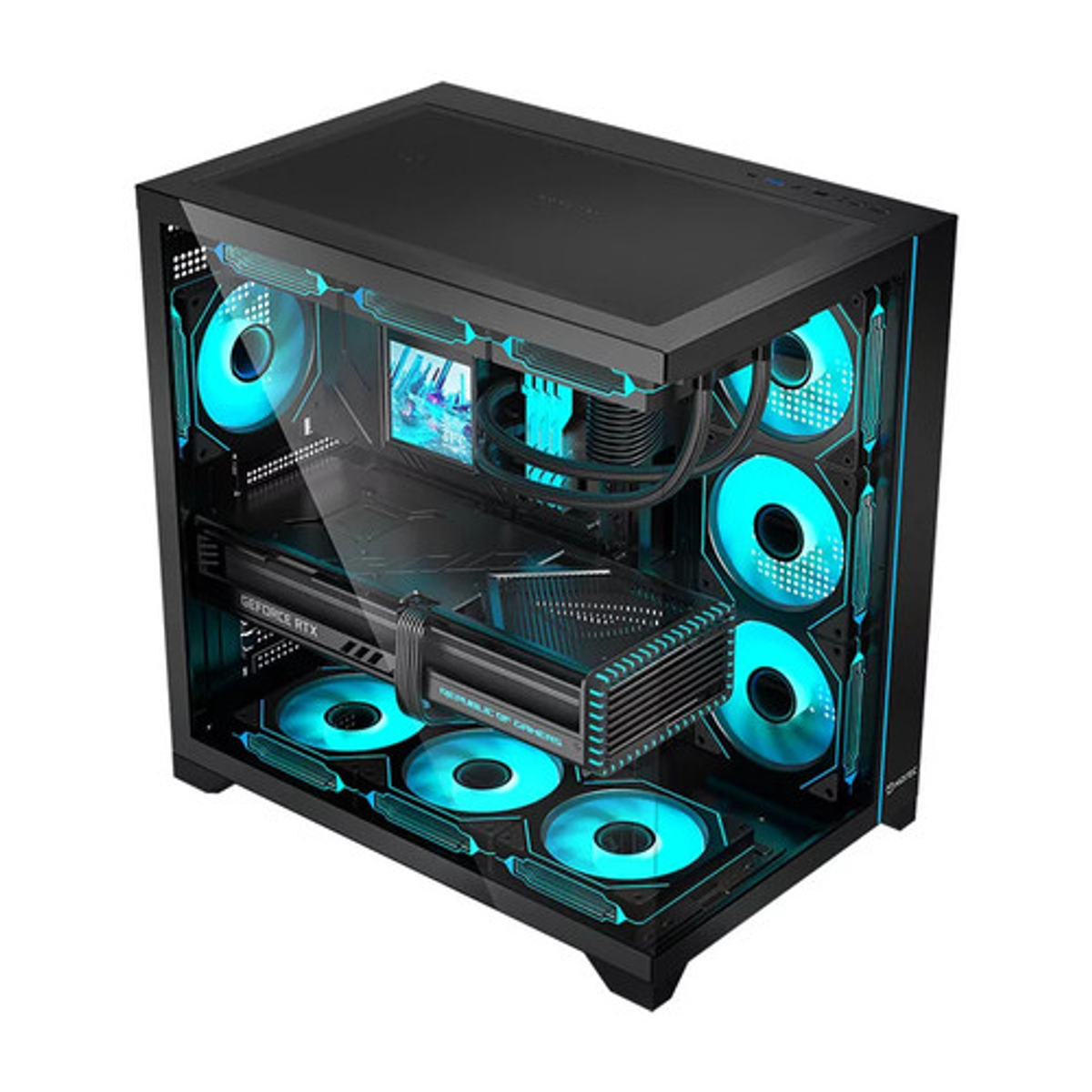 Caja para PC Hiditec PC ATX H3 Pro Negro - vista 2