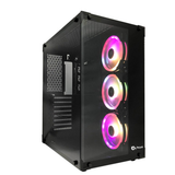 Caja para PC Talius ATX gaming Cronos Negra RGB cristal - vista 3