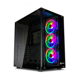 Caja para PC Talius ATX gaming Cronos Negra RGB cristal - vista 5