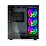 Caja para PC Talius ATX gaming Cronos Negra RGB cristal - vista 6