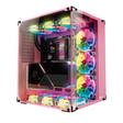 Caja para PC Talius ATX gaming Cronos Orchid RGB cristal