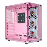 Caja para PC Talius ATX gaming Cronos Orchid RGB cristal - vista 2