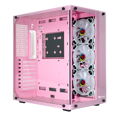 Caja para PC Talius ATX gaming Cronos Orchid RGB cristal - vista 2