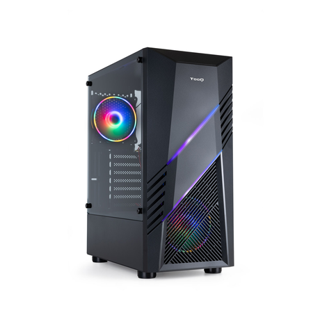 Caja para PC TooQ Semitorre Gaming Biohazard Negra