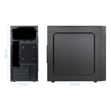 Caja para PC TooQ Minitorre MATX "isobox Ultra" 500W USB-C - vista 2