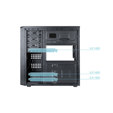 Caja para PC TooQ Semitorre ATX "prisma Ultra" 500W USB-C - vista 5