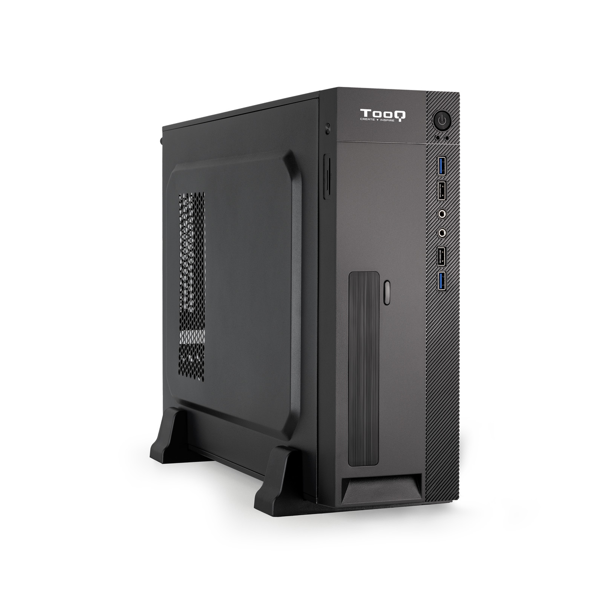 Caja para PC TooQ Slim MATX TQC-3008U3CD 500W Lector Tarjetas