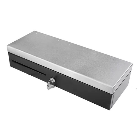 Cajón portamonedas Mustek Negro 460 × 170 × 100 mm apertura vertical LB-170M