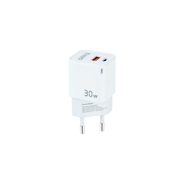 Cargador TooQ TQWC-GANQCPD30WT 30W